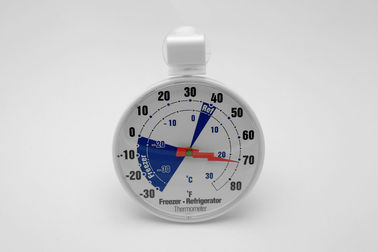 Accurate Reading Fridge Temperature Gauge , Commercial Cooler Thermometer Top Hook Type